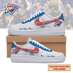 Limited Edition – Customized NBA Oklahoma City Thunder Air Force 1 Sneakers