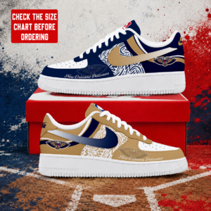Limited Edition – Customized NBA New Orleans Pelicans Air Force 1 Sneakers