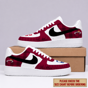 Limited Edition – Customized NBA Miami Heat Air Force 1 Sneakers