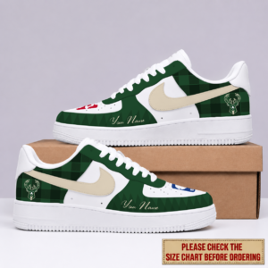 Limited Edition – Customized NBA Milwaukee Bucks Air Force 1 Sneakers