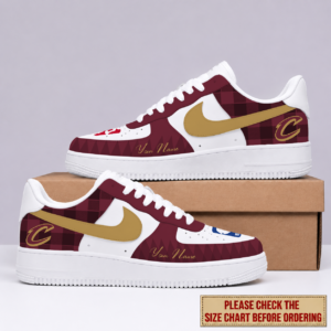 Limited Edition – Customized NBA Cleveland Cavaliers Air Force 1 Sneakers