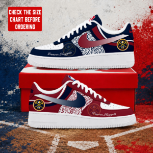 Limited Edition – Customized NBA Denver Nuggets Air Force 1 Sneakers