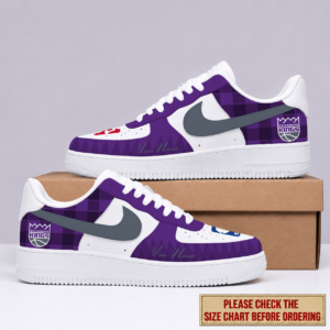 Limited Edition – Customized NBA Sacramento Kings Air Force 1 Sneakers