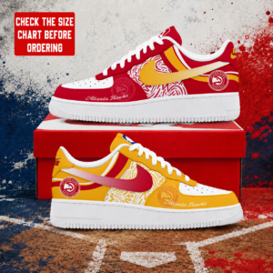 Limited Edition – Customized NBA Atlanta Hawks Air Force 1 Sneakers
