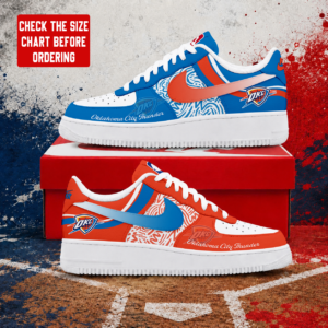Limited Edition – Customized NBA Oklahoma City Thunder Air Force 1 Sneakers
