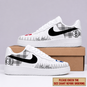 Limited Edition – Customized NBA Brooklyn Nets Air Force 1 Sneakers