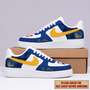 Limited Edition – Customized NBA Golden State Warriors Air Force 1 Sneakers