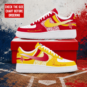 Limited Edition – Customized NBA Houston Rockets Air Force 1 Sneakers