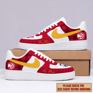 Limited Edition – Customized NBA Atlanta Hawks Air Force 1 Sneakers