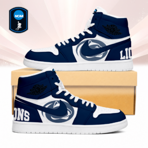 Limited Edition – Customized NCAA Penn State Nittany Lions Air Jordan 1 Sneakers
