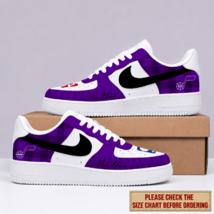 Limited Edition – Customized NBA Utah Jazz Air Force 1 Sneakers