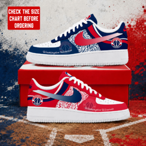 Limited Edition – Customized NBA Washington Wizards Air Force 1 Sneakers