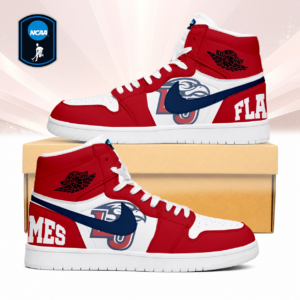 Limited Edition – Customized NCAA Liberty Flames Air Jordan 1 Sneakers