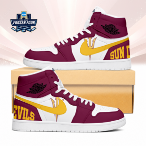 Limited Edition – Customized Ncaa Arizona State Sun Devils Air Jordan 1 Sneakers