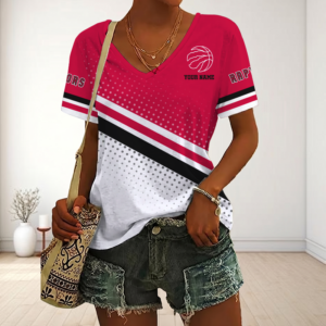 Limited Edition – Customized NBA Toronto Raptors V-Neck Female Shirt