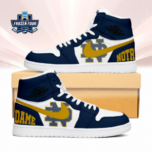 Limited Edition – Customized Ncaa Notre Dame Fighting Irish Air Jordan 1 Sneakers