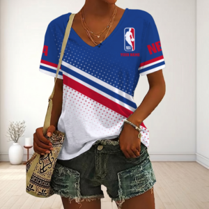 Limited Edition – Customized NBA National Basketball Association V-Neck Female Shirt