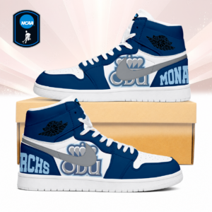 Limited Edition – Customized NCAA Old Dominion Monarchs Air Jordan 1 Sneakers