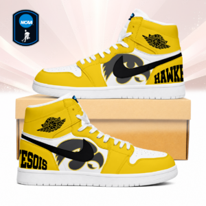 Limited Edition – Customized NCAA Iowa Hawkeyes Air Jordan 1 Sneakers