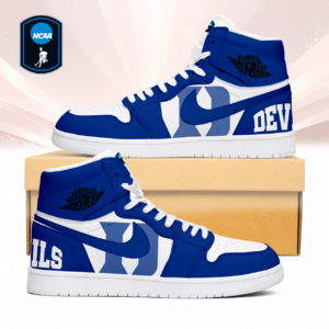 Limited Edition – Customized NCAA Duke Blue Devils Air Jordan 1 Sneakers