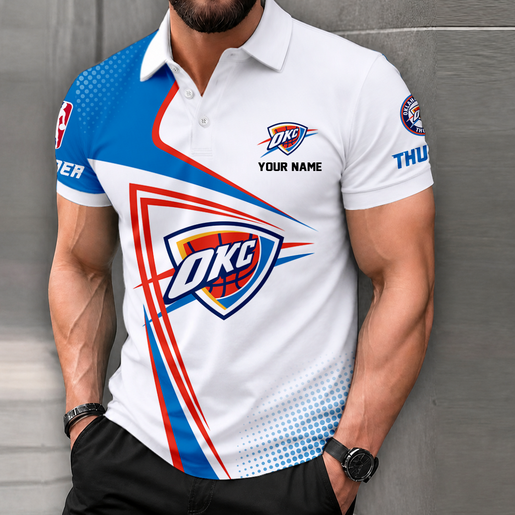 Limited Edition – Customized NBA Oklahoma City Thunder Polo Shirt