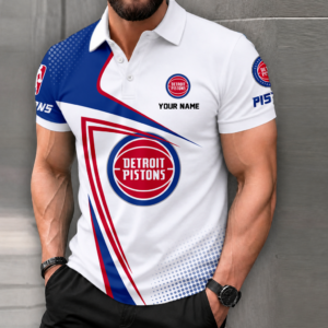 Limited Edition – Customized NBA Detroit Pistons Polo Shirt
