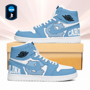 Limited Edition – Customized NCAA North Carolina Tar Heels Air Jordan 1 Sneakers