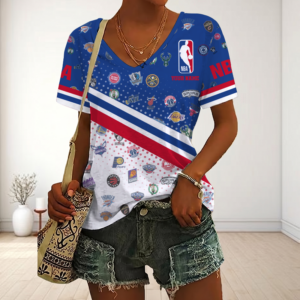 Limited Edition – Customized NBA All Teams V-Neck Female Shirt