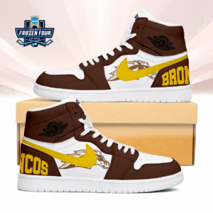 Limited Edition – Customized Ncaa Western Michigan Broncos Air Jordan 1 Sneakers