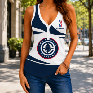 Limited Edition – Customized NBA Los Angeles Clippers Women’s V-Neck Tank Top