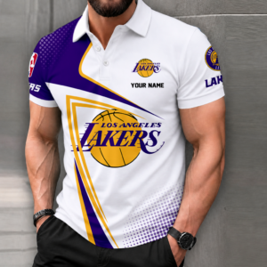 Limited Edition – Customized NBA Los Angeles Lakers Polo Shirt