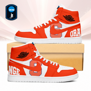 Limited Edition – Customized NCAA Syracuse Orange Air Jordan 1 Sneakers