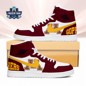 Limited Edition – Customized Ncaa Minnesota Golden Gophers Air Jordan 1 Sneakers