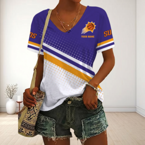 Limited Edition – Customized NBA Phoenix Suns V-Neck Female Shirt