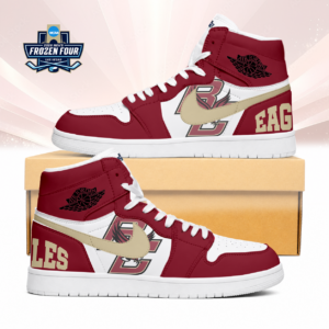 Limited Edition – Customized Ncaa Boston College Eagles Air Jordan 1 Sneakers