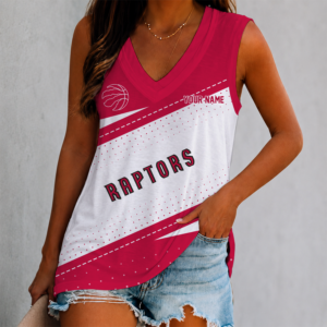 Limited Edition – Customized NBA Toronto Raptors Women’s V-Neck Tank Top