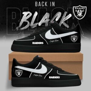 Limited Edition – Customized NFL Las Vegas Raiders Air Force 1 Sneakers
