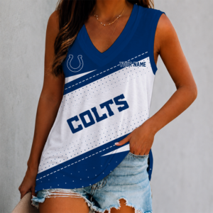 Limited Edition – Customized NFL Indianapolis Colts Women’s V-Neck Tank Top