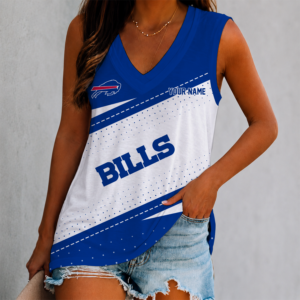 Limited Edition – Customized NFL Buffalo Bills Women’s V-Neck Tank Top