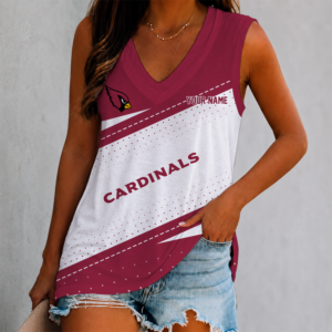 Limited Edition – Customized NFL Arizona Cardinals Women’s V-Neck Tank Top