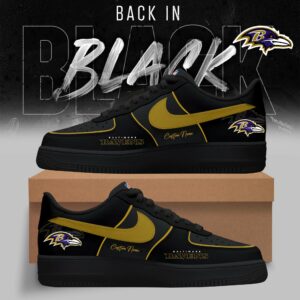 Limited Edition – Customized NFL Baltimore Ravens Air Force 1 Sneakers