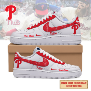 Limited Edition – Customized MLB Philadelphia Phillies Air Force 1 Shoes