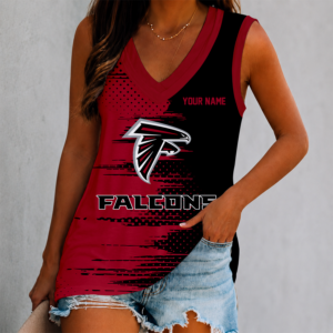 Limited Edition – Customized NFL Atlanta Falcons Women’s V-Neck Tank Top