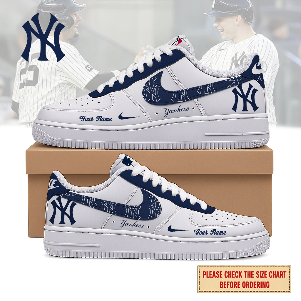 Limited Edition – Customized MLB New York Yankees Air Force 1 Shoes