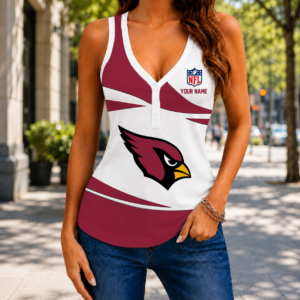 Limited Edition – Customized NFL Arizona Cardinals Women’s V-Neck Tank Top