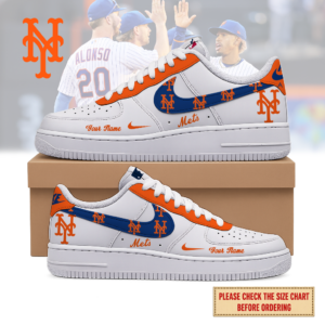Limited Edition – Customized MLB New York Mets Air Force 1 Shoes