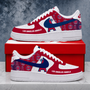 Limited Edition – Customized MLB Los Angeles Angels Air Force 1 Shoes