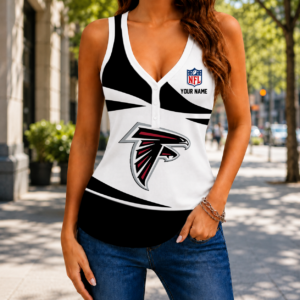 Limited Edition – Customized NFL Atlanta Falcons Women’s V-Neck Tank Top