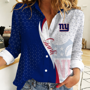 Limited Edition – Customized NFL New York Giants Women Casual Shirt