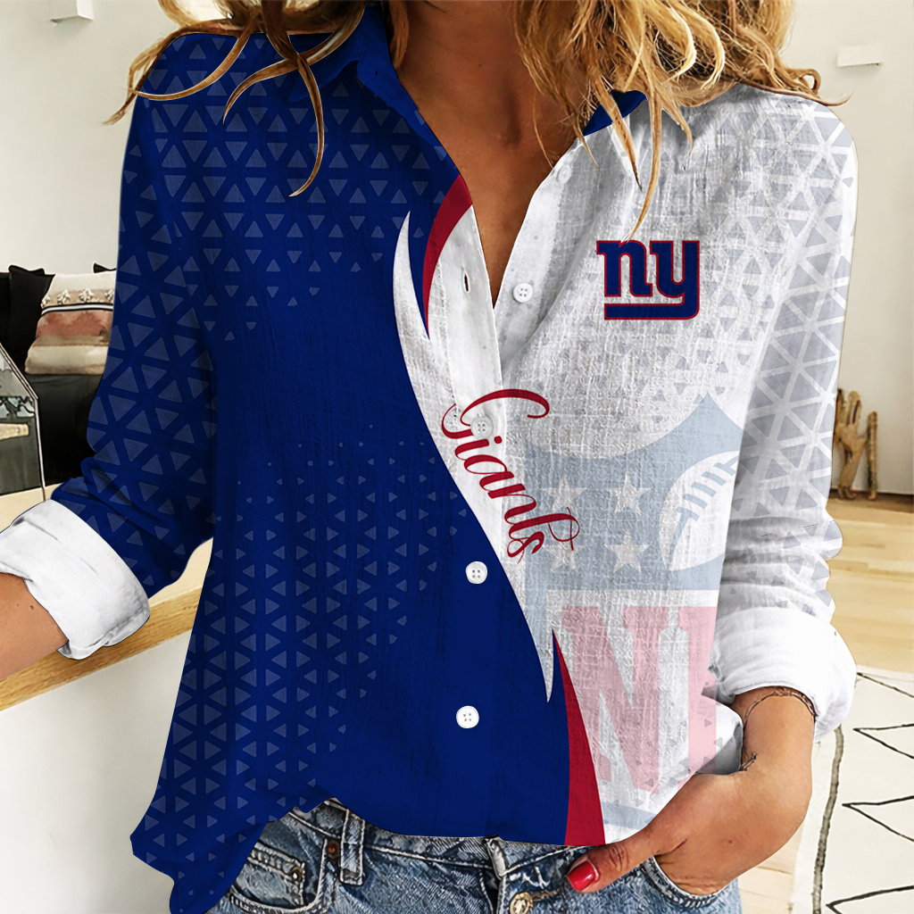 Limited Edition – Customized NFL New York Giants Women Casual Shirt